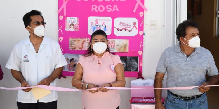INAUGURAN CAMPAÑA DEL CÁNCER DE MAMA 2020 EN LA CABECERA MUNICIPAL.