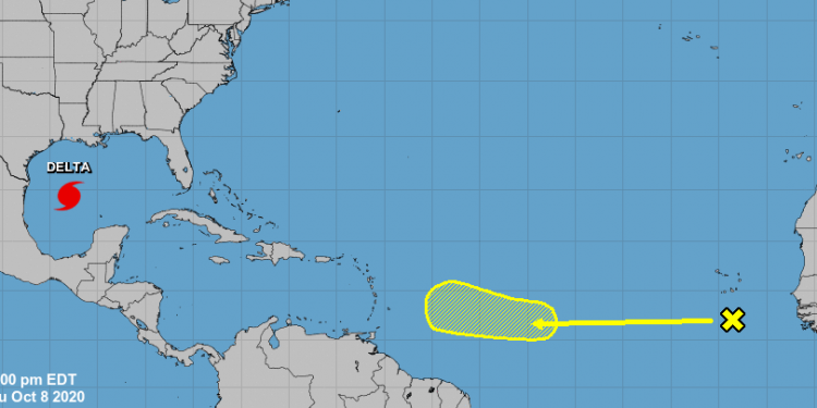 VIGILAN ZONA DE BAJA PRESIÓN EN EL ATLÁNTICO