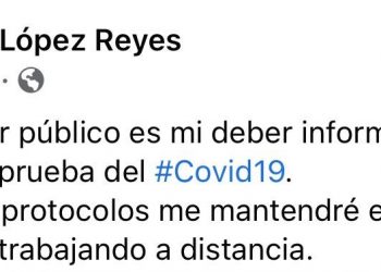 FRANK LÓPEZ REYES DA POSITIVO A COVID-19