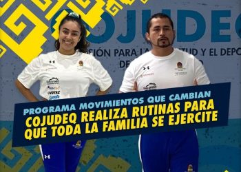 MOVIMIENTOS QUE CAMBIAN DE LA COJUDEQ REALIZAN RUTINAS PARA QUE TODA LA FAMILIA SE EJERCITE SIN SALIR DE CASA