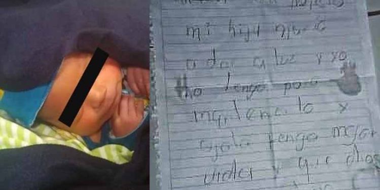 ABANDONAN A BEBÉ DENTRO DE UNA CAJA DE PIZZA