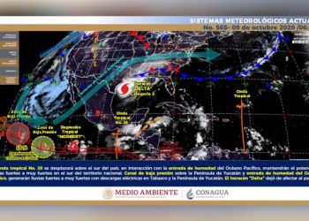 CANAL DE BAJA PRESIÓN, OCASIONARÁ LLUVIAS MODERADAS EN LOS RÍOS Y LA SIERRA