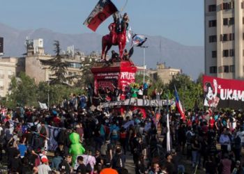 CHILE VIVE LA MARCHA MÁS GRANDE EN MESES A DÍAS DEL ANIVERSARIO DEL ESTALLIDO