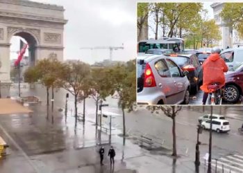 DESALOJAN ZONA DEL ARCO DEL TRIUNFO EN PARÍS POR ALERTA DE BOMBA
