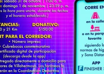 LANZA INJUDET 1RA CARRERA VIRTUAL ‘CORRAMOS POR AYUDAR’