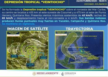 Se forma la depresión tropical 28