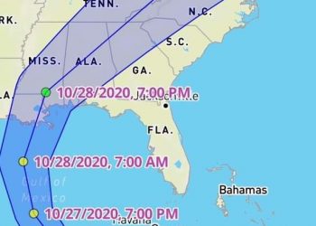 «ZETA» VA A TOCAR TIERRA MAÑANA POR LA NOCHE COMO HURACÁN CATEGORÍA 1