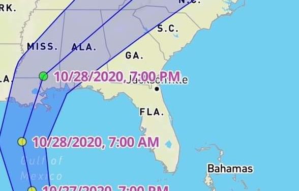 «ZETA» VA A TOCAR TIERRA MAÑANA POR LA NOCHE COMO HURACÁN CATEGORÍA 1