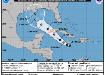 SE FUE GAMMA PERO AHORA SE FORMÓ LA DEPRESIÓN TROPICAL 26
