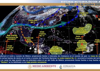 MANTENDRÁ ONDA TROPICAL 41, LLUVIAS MODERADAS EN EL ESTADO