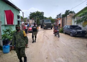 ARMADA Y SEDENA DESPLEGARON ELEMENTOS Y EQUIPAMIENTO PARA ATENDER CONTINGENCIA POR DELTA