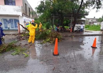 DESDE CENTRO DE MANDO GOBIERNO DE BJ ATIENDE AFECTACIONES POR TORMENTA TROPICAL GAMMA