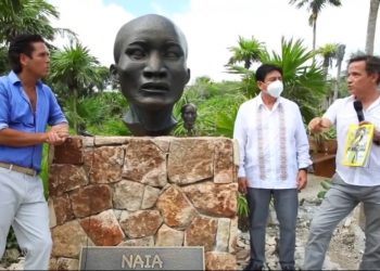 DEVELA ROBERTO PALAZUELOS ESCULTURA DE “NAIA” DESCUBIERTA EN TULUM