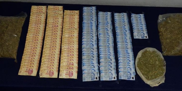 DETIENEN A DOS SUJETOS POR POSESIÓN DE HIERBA SECA