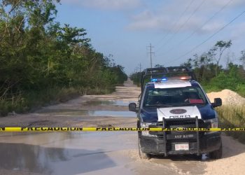 ENCUENTRAN CUERPO EN CAMINO DE TERRACERÍA EN CANCÚN