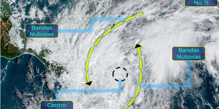 INTERACCIÓN DE “ETA” CON EL FRENTE FRÍO NÚMERO 11 CAUSARÁ LLUVIAS EN Q.ROO DURANTE LAS PRÓXIMAS 48 HORAS