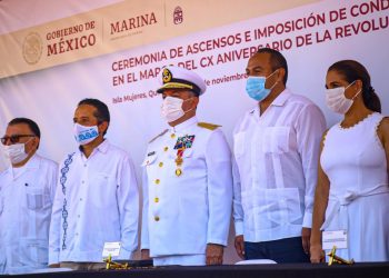 CONMEMORAN 110 ANIVERSARIO DE LA REVOLUCIÓN MEXICANA EN ISLA MUJERES