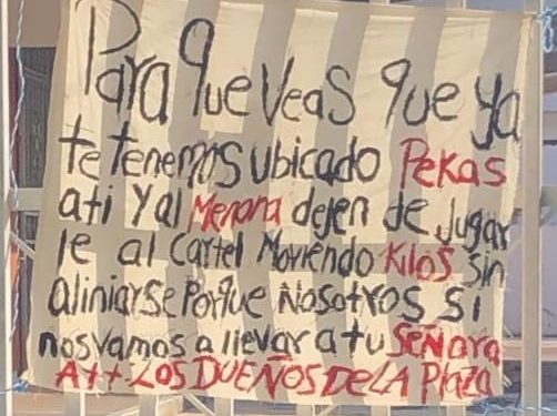 AMENAZA GRUPO ARMADO A “EL PECAS” Y AL “MENONA” PRESUNTOS INTEGRANTES DEL CRIMEN ORGANIZADO
