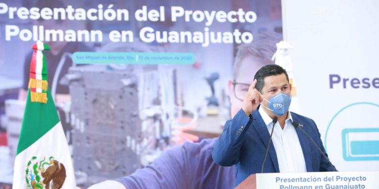 GUANAJUATO SIGUE CRECIENDO CON LA LLEGADA DE POLLMANN: GOBERNADOR.