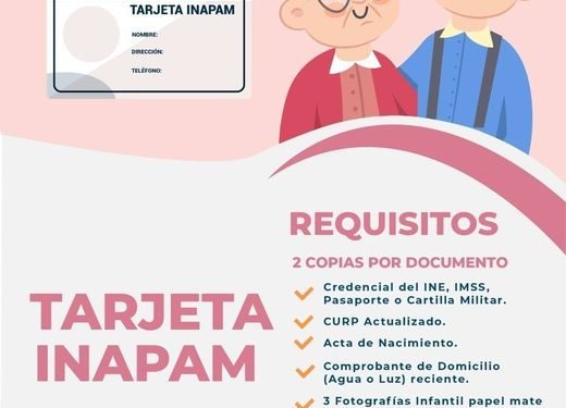 INVITA DIF ISLA MUJERES A ADULTOS MAYORES A QUE TRAMITEN SU TARJETA INAPAM