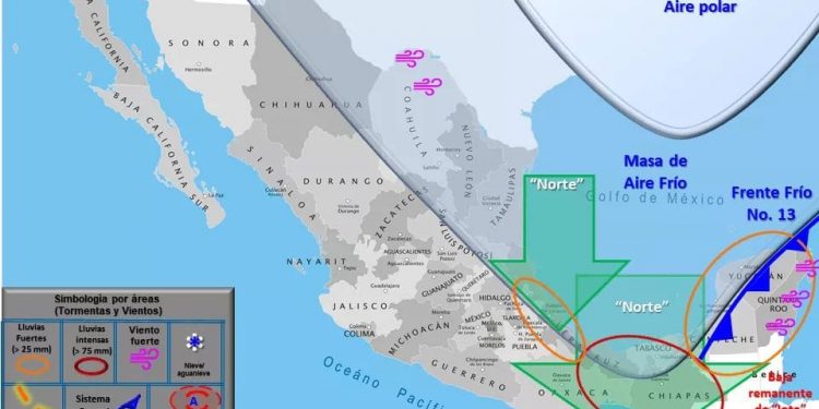 PRONOSTICAN FUERTES LLUVIAS PARA EL MIÉRCOLES
