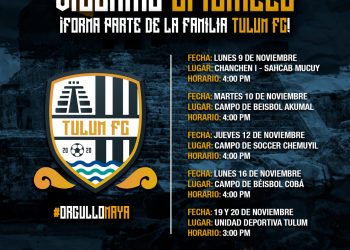 TULUM FC REALIZARÁ VISORIAS EN TODO EL MUNICIPIO