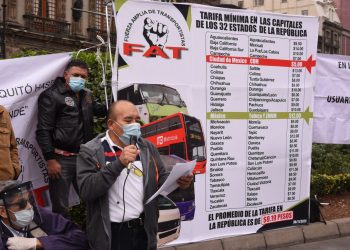 TARIFA DEL TRANSPORTE CONCESIONADO EN LA CDMX ES 46% MENOR AL RESTO DEL PAÍS Y 60% RESPECTO DEL ESTADO DE MÉXICO: FAT