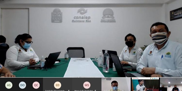 LA JUNTA DIRECTIVA DEL CONALEP QUINTANA ROO EVALÚA ACCIONES DEL TERCER TRIMESTRE 2020