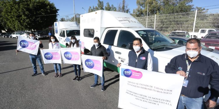 ENVÍA GUANAJUATO PERSONAL MÉDICO A TABASCO