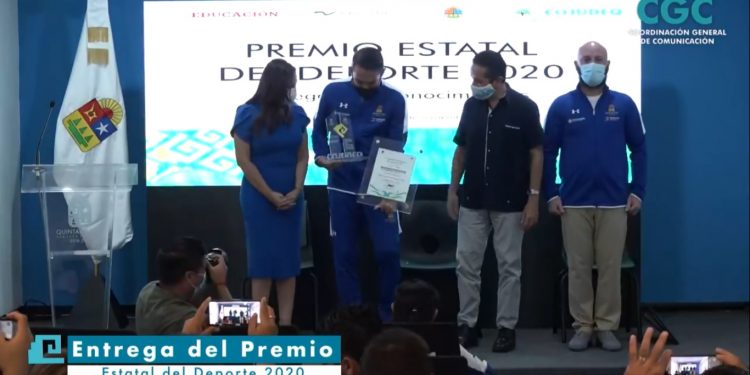 ENTREGAN EN CANCÚN “PREMIO ESTATAL DEL DEPORTE 2020”