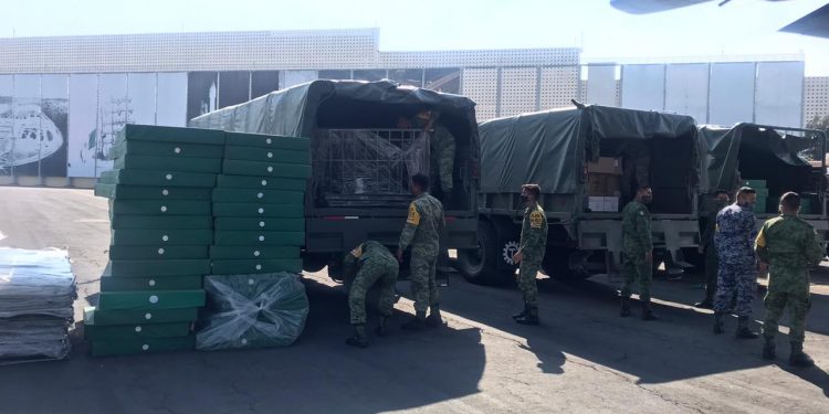 EJÉRCITO Y FUERZA AÉREA REFUERZAN LAS ACCIONES DE ATENCIÓN AL COVID-19 EN LOS ESTADOS DE CHIHUAHUA Y DURANGO