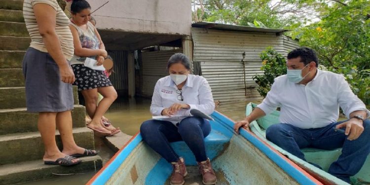 CONTINÚA CENSO EN VIVIENDAS AFECTADAS POR INUNDACIONES EN TABASCO