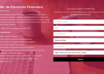 INVITA IMM  A TALLER EN LÍNEA SOBRE EDUCACIÓN FINANCIERA