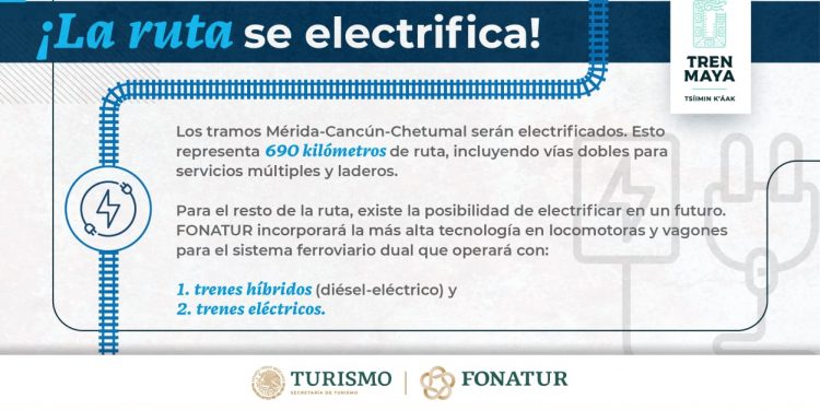 EL TREN MAYA SERÁ ELÉCTRICO