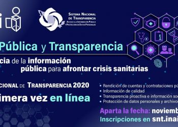 TRANSPARENCIA PARA AFRONTAR CRISIS SANITARIAS, TEMA CENTRAL DE LA SEMANA NACIONAL DE TRANSPARENCIA 2020