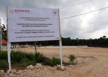 BASE DE OPERACIONES DE LA GUARDIA NACIONAL EN OPB REGISTRA UN 40% DE AVANCE