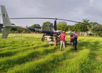 CONFUNDEN HELICÓPTERO CON NARCOAVIONETA EN LA RIBERA DEL RÍO HONDO