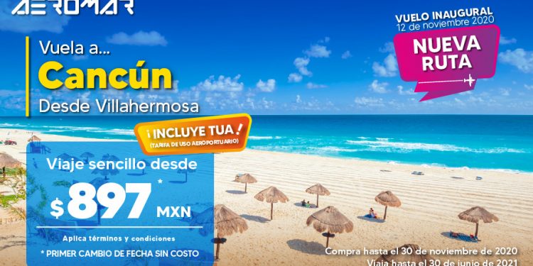 AEROMAR CONECTA A CANCÚN CON CUBA LOS FINES DE SEMANA