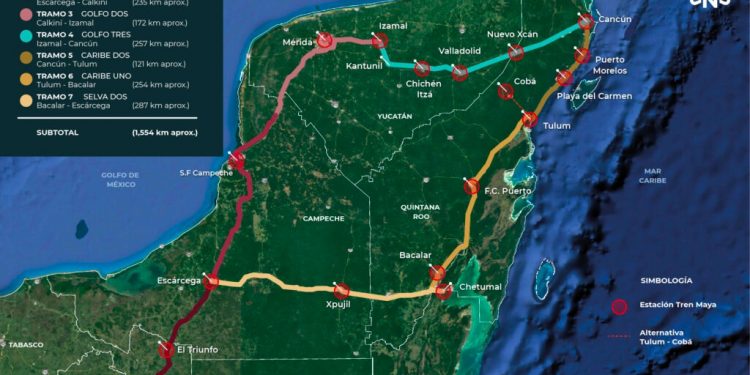 DESVIARÁN TRAMOS EN AUTOPISTA MÉRIDA- CANCÚN PARA OBRAS DEL TREN MAYA