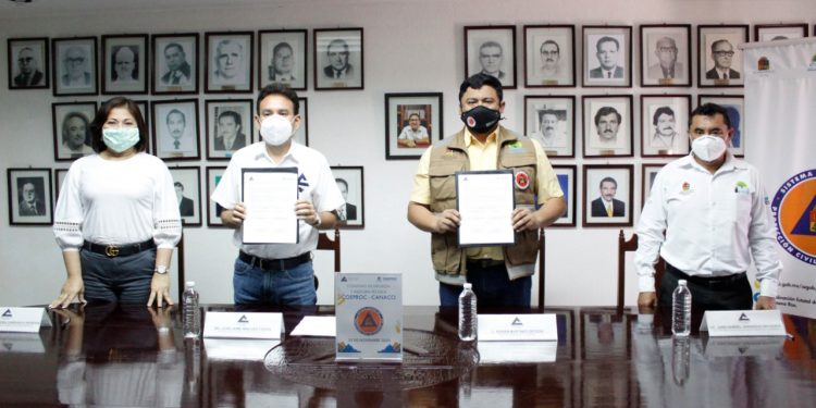 CONVENIO DE COLABORACIÓN PROTECCIÓN CIVIL ESTATAL Y CANACO-SERVYTUR