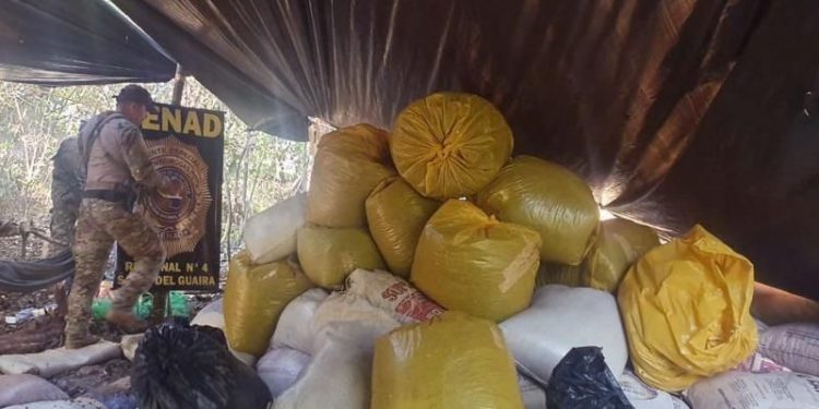 INCAUTAN 41 TONELADAS DE MARIHUANA EN PARAGUAY EN UNA ZONA FRONTERIZA CON BRASIL