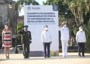 MAURICIO VILA DOSAL ENCABEZA CEREMONIA CÍVICA POR EL 110 ANIVERSARIO DEL INICIO DE LA REVOLUCIÓN SOCIAL MEXICANA