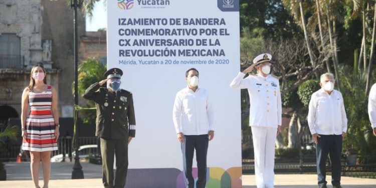 MAURICIO VILA DOSAL ENCABEZA CEREMONIA CÍVICA POR EL 110 ANIVERSARIO DEL INICIO DE LA REVOLUCIÓN SOCIAL MEXICANA