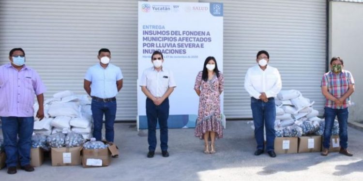 YUCATÁN DISTRIBUYE APOYOS DEL FONDEN ENFOCADOS A PREVENIR ENFERMEDADES EN 29 MUNICIPIOS