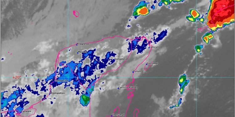 PRONOSTICAN LLUVIAS PARA ESTE DÍA EN EL NORTE DE LA PENÍNSULA DE YUCATÁN