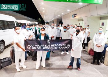 MÉDICOS DE Q. ROO VAN A LUCHAR CONTRA COVID EN CDMX