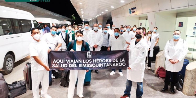 MÉDICOS DE Q. ROO VAN A LUCHAR CONTRA COVID EN CDMX