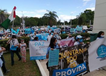 MARCHAN EN CONTRA DE LA DESPENALIZACIÓN DEL ABORTO