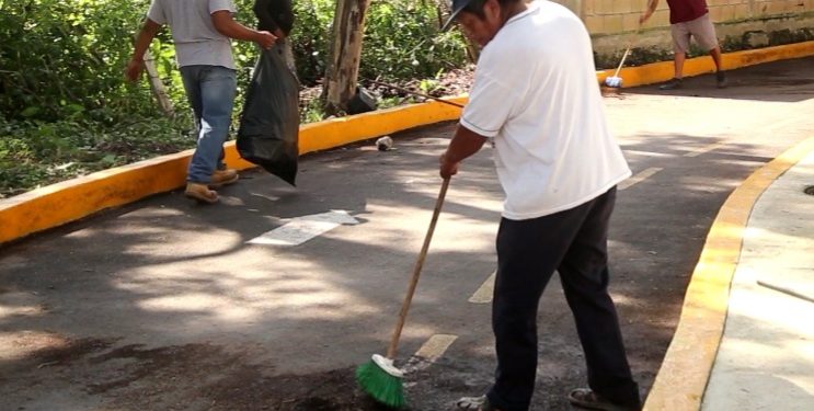 SERVICIOS PÚBLICOS MUNICIPALES REFUERZA EL EMBELLECIMIENTO DE TULUM