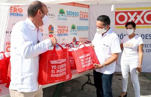 SE FORTALECE EL PROGRAMA “HAMBRE CERO” CON DONATIVO DE DESPENSAS DEL SECTOR COMERCIAL: CARLOS JOAQUÍN